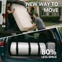 Mattress Vacuum Bag for Moving and Storage Heavy Duty Compression Bag with Straps, Vacuum Bag for Memory Foam Mattress (Queen/Full)