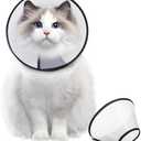 Supet Dog Cone Collar Adjustable After Surgery, Comfortable Pet Recovery Collar & Cone for Large Medium Small Dogs, Elizabethan Dog Neck Collar Plastic Practical