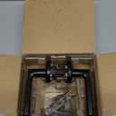 Kwikset Perth Interior Privacy Door Handle with Lock, Door Lever for Bathroom and Bedroom, Matte Black, Reversible Keyless Push Button Lock Door Lever, with Microban Protection