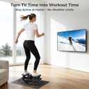 Rock Stepper Side to Side, Rocking Stepper with Lateral Motion, Compact Side Stepper for Home & Apartment, Low Impact Workout Machine (Black)