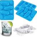 3Pcs Titanic and Iceberg Ice Cube Trays, Titanic Film Theme Ice Maker Chocolate Candy Soap Crayon Wax Melt Making Mold (Set of 3)