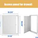 Thicken 1mm 16 x 20 Access Panel for Drywall,Attic Door, Ceiling Access Panel for Drywall,16x20 Metal Access Panels are Thickened to 1mm to Solve The Problem of Fragile Panels(Screwdriver Latch)