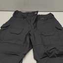 Men's Stretch Tactical Pants Water Resistant Ripstop Cargo Pants Outdoor Lightweight EDC Work Hiking Pants (28W x 30L, Black)