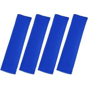 X AUTOHAUX 4pcs Universal Blue Car Safety Seat Belt Pads Cover with Soft Polyester Fiber Auto Seatbelt Shoulder Pad for More Comfortable Driving