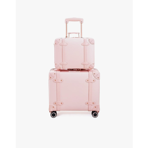 Vintage Luggage Set with Wheels, Retro Suitcase, Travel Trunk Set, Stylish Vintage Luggage Set for Women and Men