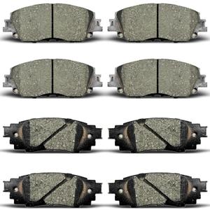 Replacement for Front and Rear Ceramic Disc Brake Pads Set 18-22 For Toyota Camry Hybrid/XLE/XSE 19-22 Rav4 Lexus ES350 ES250 UX200 UX250hD1879+D2076