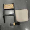 Dining Chairs (Pack of 1) Black Mid-Century Modern Traditional Upholstered Finish