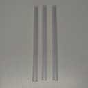 AmazerBath 3 PCS Shower Door Bottom Seal for 3/8 Inch Glass - (15.75 Inches x 3), 3 Section Segmented Shower Installation Kit Frameless Glass Door Seal Strip