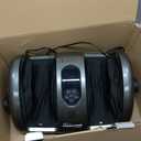 TISSCARE Shiatsu Foot Massager with Heat, FSA Eligible HSA Foot Massager for Plantar Fasciitis, Neuropathy, Circulation and Pain Relief, Massage Feet at Home/Office, Gift for Men and Women (Dark Gray)