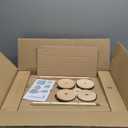 Tiny Land Wooden Baby Walker, Adjustable Speed Baby Push Walker for Boys and Girls, Montessori Activity Center Push Toy for Kids Development (Morandi)