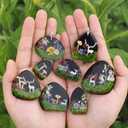 13 Styles Forest House Shape Epoxy Mold Keychain Pendant DIY Resin Casting Silicone Mold for Jewelry Charms Pendant Making