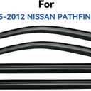 Window Visors Rain Guards Shield for 2005-2012 Nissan Pathfinder, Out-Channel Window Vent Wind Deflectors Visors Shades for 05-12 Nissan Pathfinder