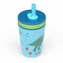 ZAK 12OZ SS KELSO TUMBLER BLUE DINOSAUR