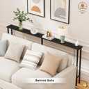 90" Narrow Sofa Table - 2 Power Outlets & 4 USB Ports, 90IN