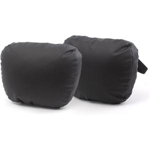 TPARTS Leather Headrest Neck Pillow for Tesla Model Y/X/3/S, Tesla Model 3 Accessories,Tesla Model Y Accessories, Car Neck Pillow for Traveling (Set of 2 Black)