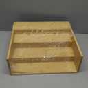 MillTu Bamboo Spice Rack Organizer for Cabinet 3 Tier Countertop Step Spice Shelf for Kitchen Storage and Organizer (2 Pack, Cabinet)