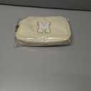 2025 Graduation Gifts for Her Women Girls,Personalized Belt Bag Waist Packs Trendy Fanny Pack Crossbody Bags,Initial White A,Cream Bag