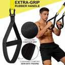 Home Resistance Training Kit, Resistance Trainer Exercise Straps with Handles Portable Home Gym System for Full Body Workout, Strength Training & HIIT