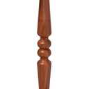 Small Wood Round Side Table - Accent Nightstand Pedestal Table for Living Room, Bedroom - Compact Coffee Table, Tea Table, Drink Table, End Table for Small Spaces, Corners, Office (Warm Brown)