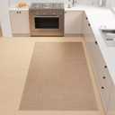SUMLANS Kitchen Mat, Cushioned Non-Slip Rugs for Kitchen Floor, Absorbent Runner Comfort Standing Mats Washable for Kit, Office, Home (Camel, 35.4"x71")