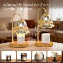 BYART Candle Warmer Lamp with Timer Dimmable, Adjustable Height Wax Melts Warmer for Jar Candles, Birthday Mothers Day Gifts for Women Mom, House Warming Gifts New Home Decor
