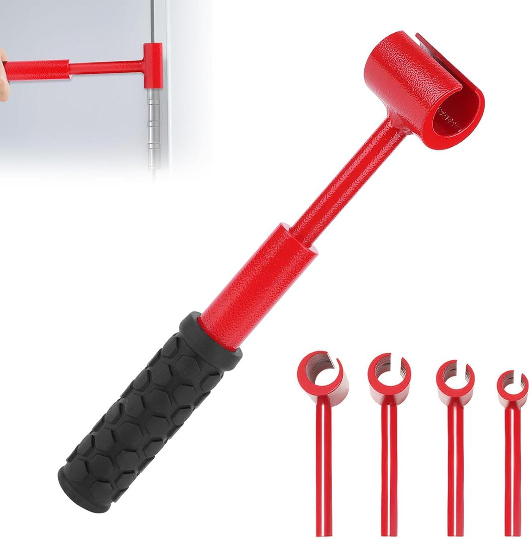 ASIEIT 4-Piece Door Hinge Adjustment Tool, Hinges Gap Adjusting Wrench, Universal Door Hinges Adjuster, Door Hinge Repair Tool, 0.55-0.98 Inch, for Round Bolt Standard Gauge, Repair, Home