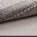 DEXI Hallway Runner Rug 3.3x12, Woven Braided Farmhouse Runner Carpet Indoor, Absorbent Thin Long Entryway Runners for Kitchen, Laundry Room, Patio Entrance, Striped Grey
