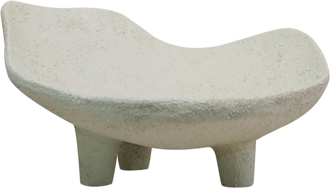 Braxio White Decorative Bowl with Sand Finish - Key Holder Bowl for Entryway Table, Modern Fruit Bowl for Kitchen Counter, Centerpiece Catch-All Bowl 10.5 x 10 x 5.5 Inch