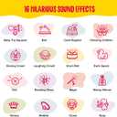 KNUCKLHEAD Sound Effects Machine - 16 Hilarious Sounds - Easter Basket Stuffers - Boys Prank Gifts for Kids- 6 7 8 9 10 Year Old Boy Gifts - Fun Boys Toys for Ages 8-13 - Cool Gadgets for Teens Gift