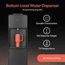 Brio 130 Series Bottom Load Water Cooler Dispenser, 5 Gallon Bottles, Black
