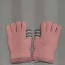 Winter Gloves for Boys Girls - Kids Warm Knit Thermal Cable Knitted Gloves Wool Fleece Lined Mittens for Cold Weather (1 Pair, Classic Pink)