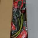 MARTINE MALL 6 Packs Poinsettia Flowers Artificial, 7 HeadsPoinsettia Christmas Decoration, Velvet Poinsettia Bouquet Christmas Flowers Poinsettia Bush for Christmas Xmas Tree Porch Home Decoration