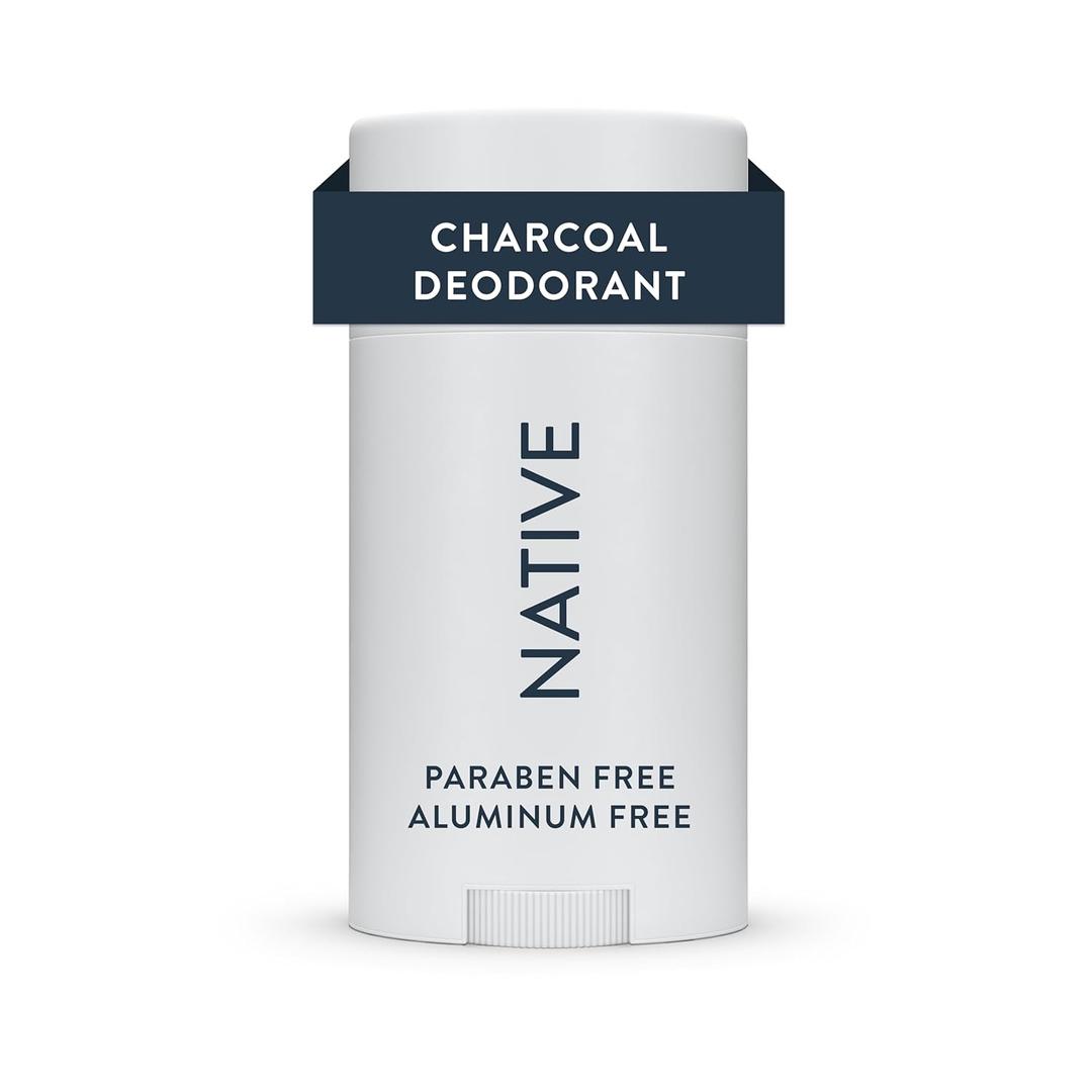 Native Deodorant | Natural Deodorant for Men, Aluminum Free with Baking Soda, Probiotics, Coconut Oil and Shea Butter | Charcoal