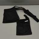 Adjustable Mastectomy Drain Holder Drainage Pouch with Shower Bag for Breast Surgery Mastectomy Breast Reduction Augmentation Post-Surgery Recovery Support Patient Care Kit (Black)