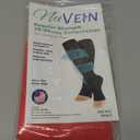 NuVein Sheer Compression Stockings, 15-20 mmHg Support, Fashionable Medium Denier, Knee High, Open Toe, Pink, 3X-Large