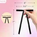 Satin Ribbon Bows Christmas Tree Twist Tie Bows Xmas Ornaments 50 Pcs Black Ribbon Bows Christmas Bows Twist Tie Bow Christma Tree Garland Wreath Gift Wrapping Indoor Xmas Decor