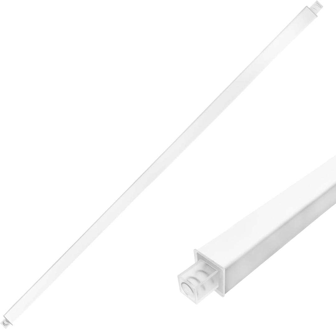 24-Inch Adjustable Towel Bar Replacement Rod Spring End Wall-Mounted Replacement for Bathroom & Kitchen Towel Storage