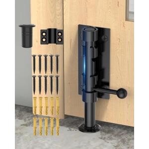 Heavy Duty Slide Bolt Gate Latch Hardware, 6.3 Inch Solid 304 Stainless Steel Latches Electroplating Finish, Barrel Bolt Lock for Wooden Fence, Yard Door, Barn Door, Shed Door, Interior