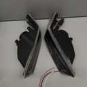 ADIIL SWITCHBACK LED Front Parking Light Turn Signal Blinker Corner Lights For 07-17 Jeep Patriot,Smoked Lens Dynamic Amber & White LED