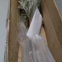 Large Olive Trees Artificial Indoor, Upgraded 7FT Faux Olive Tree with Natural Wood Trunk and Lifelike Fruits, White Tall Planter, Modern Artificial Plants for Home/Office Decor Gifts (Green)