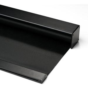 Boolegon Blackout Cordless Roller Shades, Window Blind with Thermal Insulated, UV Protection Fabric, Free-Stop System Roller Blind for Home, Office, Black, Custom Size