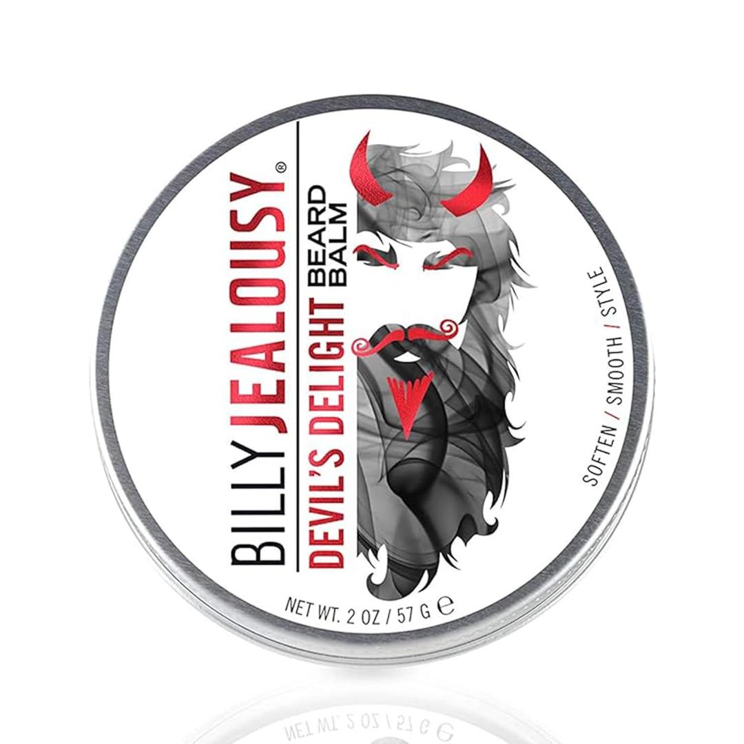 Billy Jealousy Beard Balm with Light Hold & Low Shine, Everyday Beard Styling Balm Loaded With Coconut, Shea & Sunflower Oils For Smooth & Nourished Facial Hair & Skin
