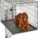 MidWest Homes for Pets 42-Inch iCrate for Large Breeds, 71-90 lbs, Single Door Folding Dog Crate with Divider Panel, Leak-Proof Tray & Secure Latch, Portable, Durable & Easy to Assemble