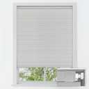 LazBlinds No Drill Cordless Cellular Shades, 21" W x 48" H, Grey