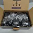 Office Chair Wheels 2" Desk Chair Caster Wheels Smooth Roller Style Quiet for Carpet and Hardwood Floors Universal Fit 11x22 mm Set of 5 Black