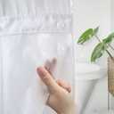 2 Pack PEVA Snap-in Shower Curtain Liner Replacement,Compatible with No Hook Shower Curtain with Snap in Liner, Removable & Water-Repellent,Machine Washable,70x64,Frost