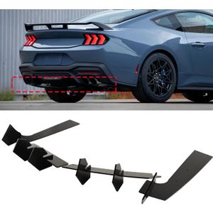 Glossy Black Rear Bumper Lip Diffuser for 2015-2023 Ford Mustang Rear Bumper Spoiler Diffuser Splitter Diffusor Lip