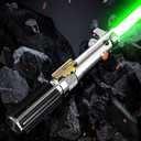 RGB Dueling Lightsaber, Motion Control 39 Sets Sound Effects and 12 Colors Change, Smooth Swing Metal Handle Light Saber for Adults Cosplay Gifts (RGB)