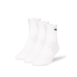 Men's Cushion Ankle Socks, White,6 Pairs