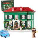 Christmas House Building Set with Light for Adults, NO Compatible with Lego House, 1187PCS Holiday Loness Home Boys House Building Kits, Christmas for Movie Fans Friends Family